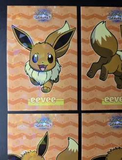 Pokemon Let's Go Eevee Database Eevee Set Cracked Ice Holo 9 Cards Non-TCG - Image 5