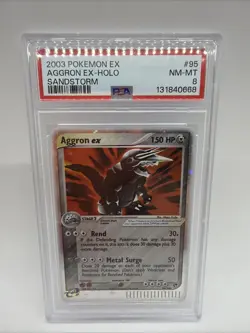 2003 Pokemon EX Sandstorm - Aggron EX Holo - 95/100 - PSA 8 Near Mint - Mint - Image 1