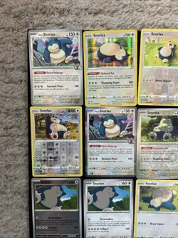 17 Snorlax Pokemon Card Lot - Holos, Reverse, Non Holos - LP/MP - Image 2