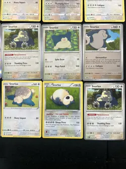 17 Snorlax Pokemon Card Lot - Holos, Reverse, Non Holos - LP/MP - Image 5