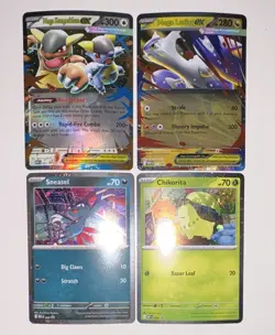 Pokemon TCG Holo Mega/EX 4-Card Lot: Mega Kangaskhan EX, Latias & More - Image 1