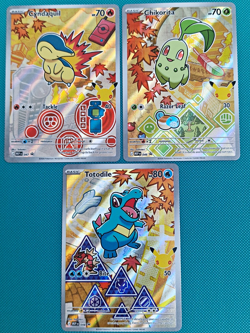 Pokemon TCG 2024 Holo Promo 3 Card Lot - Cyndaquil+Chikorita+Totodile - Image 1