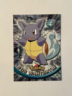 Wartortle #8 1999 Pokemon Topps TV Animation Series 1 Regular Black Label - Image 1