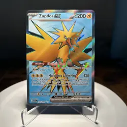 2023 Pokemon 151 Card ZAPDOS EX Full Art Foil Holo Ultra Rare 192/165 - Image 1
