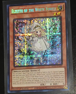 Yugioh TCG Elzette of the White Forest MP25-EN080 1st Ed Prismatic Secret Rare - Image 2