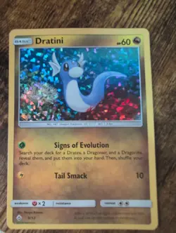 Dratini 9/12 holo promo card from the 2018 McDonald's Pokemon collection. - Image 1