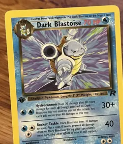 Dark Blastoise Team Rocket Pokemon 1st Edition Non Holo Pokemon Card 20/82 - Image 2