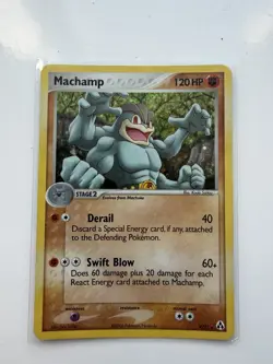 Pokemon TCG Machamp EX Legend Maker Holo Card 9/92 Rare - Image 1