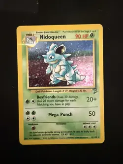 Pokemon TCG Nidoqueen Base Set 2 Holo Unlimited Rare Card 12/130 HP - Image 1