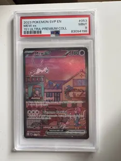 Pokemon Mew ex 53 Black Star Promo 151 Ultra Premium Collection PSA 9 - Image 1