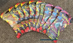 X10 Pokemon TCG - Phantasmal Flames Sleeved Booster Packs - NEW + FACTORY SEALED - Image 1