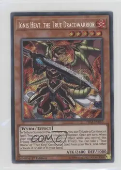 Ignis Heat the True Dracowarrior SE 1st Ed. YuGiOh Fists of Gadgets #FIGA-EN053 - Image 1