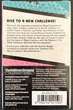 Pokemon TCG Mega Evolution Ascended Heroes Booster Bundle 6 Packs Sealed - Image 2