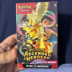 Pokemon TCG Mega Evolution Ascended Heroes Booster Bundle 6 Packs Sealed - Image 1