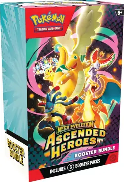 Pokemon TCG Mega Evolution Ascended Heroes Booster Bundle Sealed 6 Packs NEW - Image 1