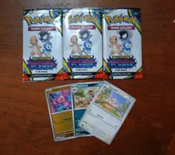 POKEMON MEGA EVOLUTION PHANTASMAL FLAMES FUN PACK SEALED - 3 RANDOM CARDS - Image 1