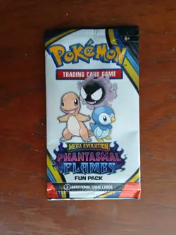 POKEMON MEGA EVOLUTION PHANTASMAL FLAMES FUN PACK SEALED - 3 RANDOM CARDS - Image 2