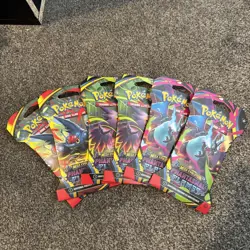 X6 Pokemon TCG - Phantasmal Flames Sleeved Booster Packs - NEW + FACTORY SEALED - Image 1
