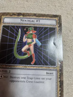 Yugioh Dungeon Dice Monsters DDM Nekogal #1 B2-11 Card English Rare 1996 - Image 2