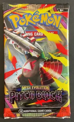 Pokemon TCG Mega Evolution—Pitch Black Booster Pack Sealed New - Image 1