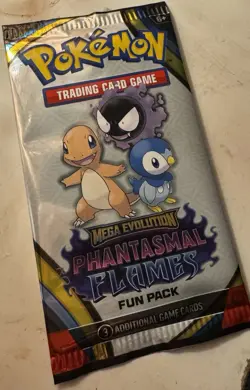 Pokemon Trading Card Game Mega Evolution Phantasmal Flames Fun Pack Sealed New - Image 1