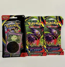 Pokemon TCG Mega Evolution Phantasmal Flames Booster w/ Cottonee (3-Packs) - Image 1