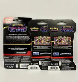 Pokemon TCG Mega Evolution Phantasmal Flames Booster w/ Cottonee (3-Packs) - Image 2