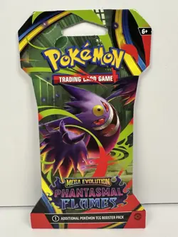 Pokemon TCG Mega Evolution Phantasmal Flames Booster w/ Cottonee (3-Packs) - Image 5