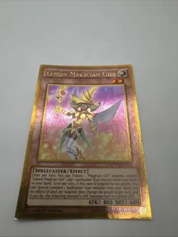 Yugioh Lemon Magician Girl MVP1-ENG51 Gold Rare 1st Ed LP - Image 2