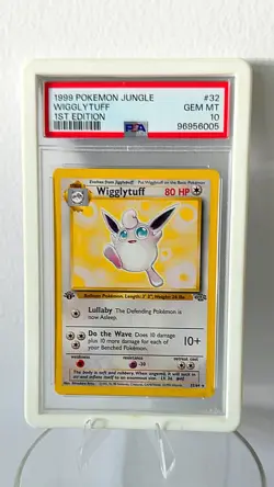 💎 PSA Gem Mint 10💎 1999 Pokemon Wigglytuff, 1st Edition Jungle #32/64 - Image 1