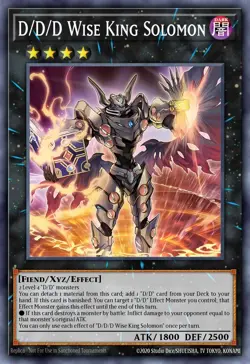 DOOD-EN043 - D/D/D Wise King Solomon YuGiOh 1st Ed - Image 1