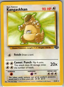 Kangaskhan 21/64 Non Holo Jungle - Pokemon Card - NM - Image 1