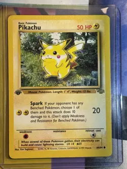 1999 Pokemon Pikachu Jungle 60/64 | 1st Edition NM Card - Image 1