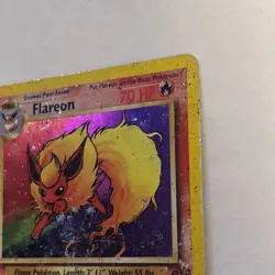 Pokemon TCG Flareon Jungle 3/64 Holo Unlimited Holo Rare damaged - Image 4