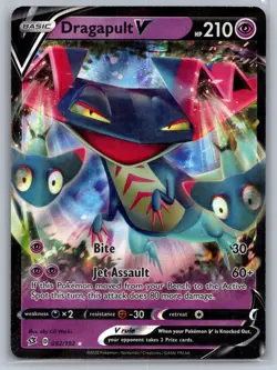 Dragapult V 092/192 Holo V Rare Rebel Clash Pokemon Near Mint - Image 1