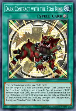 DOOD-EN054 - Dark Contract with the Zero King YuGiOh 1st Ed - Image 1
