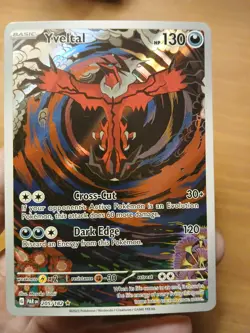 Pokemon TCG Yveltal 205/182 SV04 Paradox Rift Illustration Rare Holo Full Art - Image 3