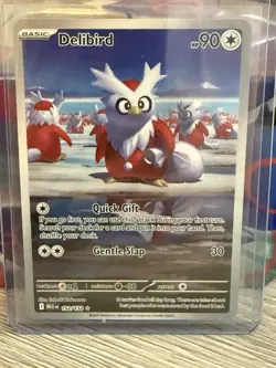 Pokemon TCG Delibird 152/132 2015 Me01 Mega Evolution English Rare Full Art Holo - Image 1