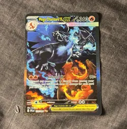 Pokemon TCG Mega Charizard X EX SIR 125/094 Phantasmal Flames English NEAR MINT - Image 1