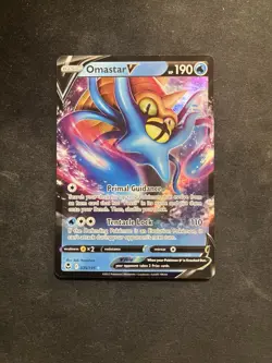 Omastar V 035/195 Sword & Shield Silver Tempest Pokemon TCG Card - Image 1