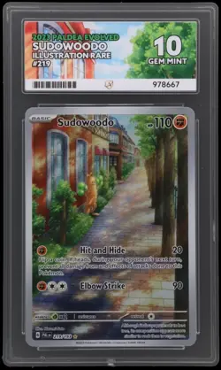 Sudowoodo 219/193 Paldea Evolved ACE 10 GEM MINT Graded Pokemon TCG Card S&V - Image 1
