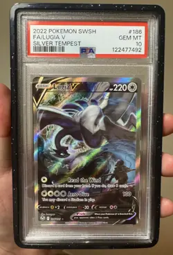 Pokemon Card - PSA 10 Lugia V 186/195 - Silver Tempest - GEM MT - Image 1