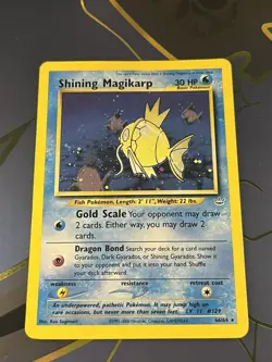 Pokemon TCG Shining Magikarp Neo Revelation 66/64 Holo Unlimited Super Holo Rare - Image 3