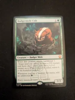 MTG Magic: the Gathering, Badgermole Cub, Avatar: The Last Airbender TLA, NM/M - Image 1