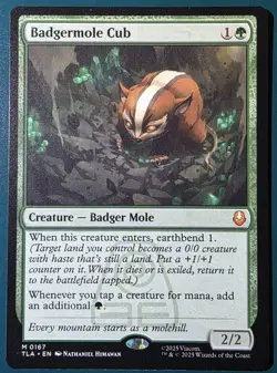 Badgermole Cub, 167, Mythic, Avatar: The Last Airbender, Magic: The Gathering NM - Image 1