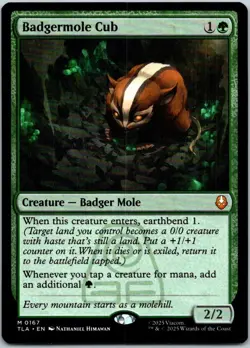 Badgermole Cub 167 Mythic Avatar: The Last Airbender Magic: The Gathering NM - Image 1