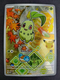 Chikorita 046 ME: Mega Evolution Black Star Promo Pokemon Card First Partner TCG - Image 1