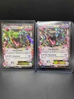 Pokemon Rayquaza EX XY66 & XY69 Shiny XY Black Star Promo Lot 2 Holo LP English - Image 1