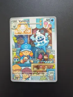 Pokemon TCG Vanillish Illustration Rare Card Paradox Rift Series 190/182 NM/M - Image 1