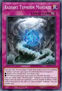 DOOD-EN076 - Radiant Typhoon Mandate YuGiOh 1st Ed - Image 1